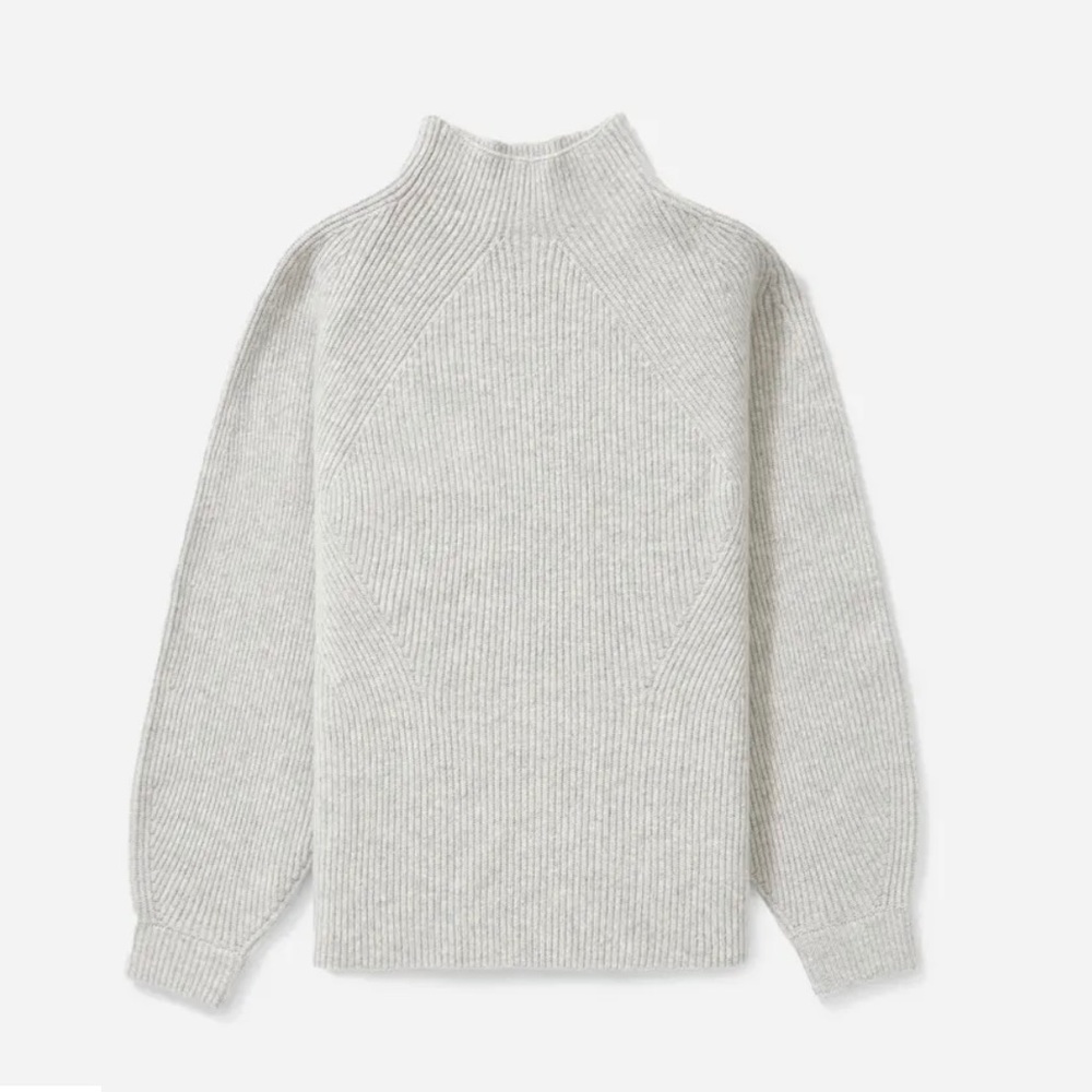Everlane Premium Cashmere Sweater (Light Gray)